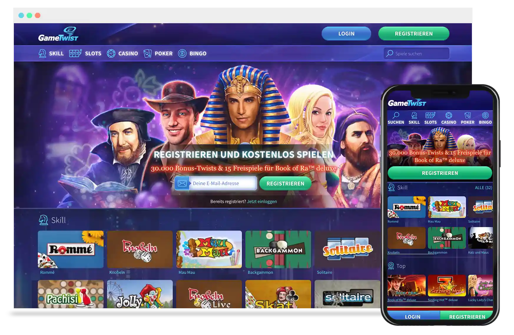 GameTwist Casino Mobile App