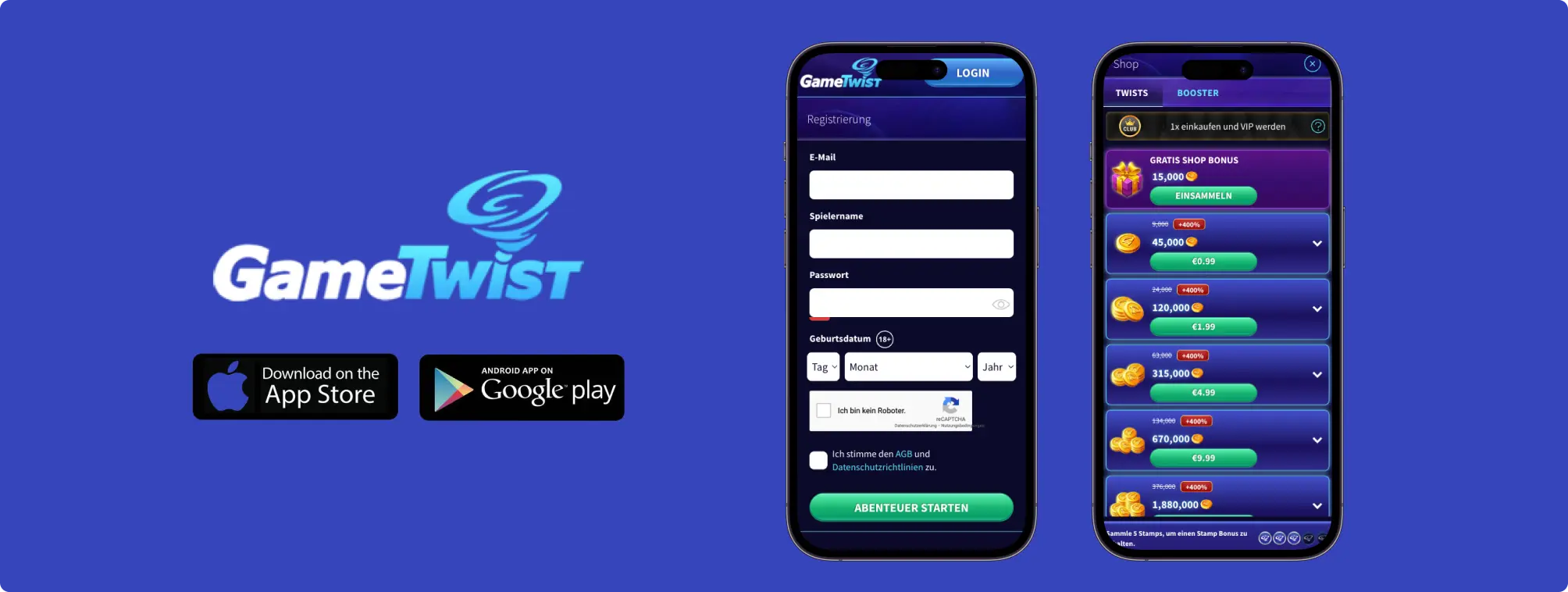 GameTwist Online Casino App